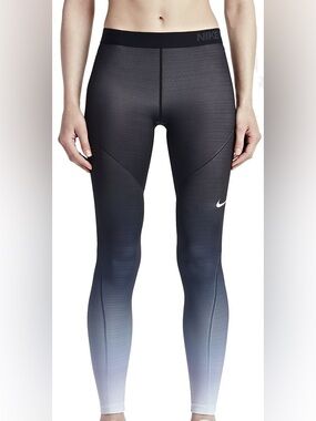 Nike Women's Black to Gray Gradient Leggings